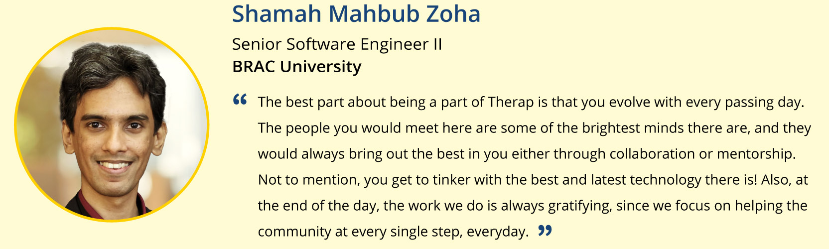 Quotations of Software Development Team