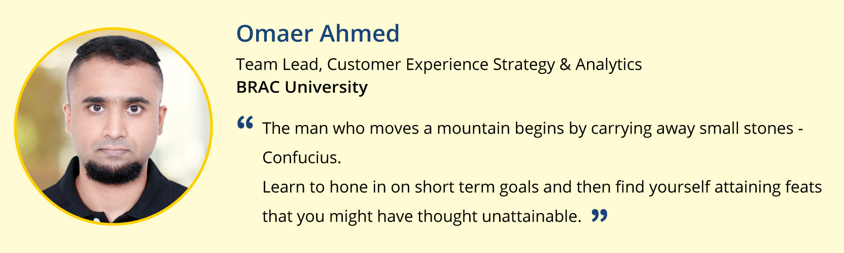 Quotations of SCustomer Experience Strategy & Analytics (CXSA) Team