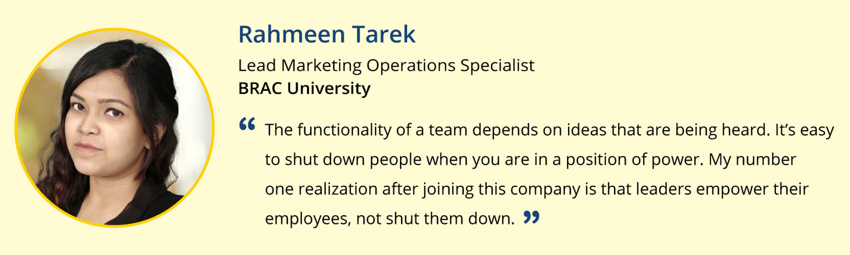 Quotations of Training and Content Team