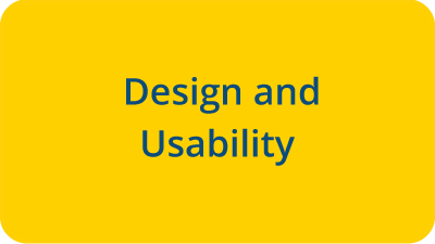 Click here to learn more about Design and Usability
